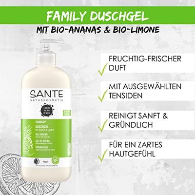 Sante Family showergel pineapple & lime 950 Milliliter