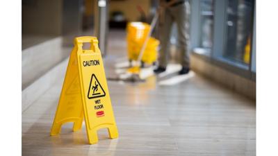 Waarschuwingsbord rubbermaid tweezijdig meertalig