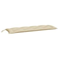 VidaXL Tuinbankkussen 150x50x7 cm oxford stof beige - thumbnail