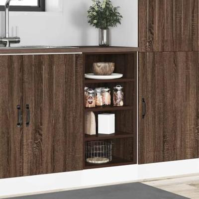 Onderkast 40x44,5x81,5 cm bewerkt hout bruin eikenkleur