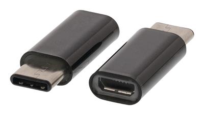 Valueline vlcp60910b usb 2.0-adapter usb-c male - usb micro-b female zwart