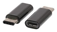 Valueline vlcp60910b usb 2.0-adapter usb-c male - usb micro-b female zwart - thumbnail