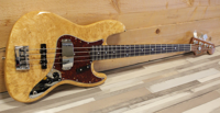 Fender Custom Shop Artisan Maple Burl Jazz Bass, Aged Natural RW - thumbnail