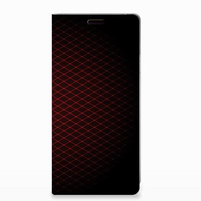 Samsung Galaxy Note 9 Hoesje met Magneet Geruit Rood Samsung Galaxy Note 9 Hoesje met Magneet Geruit Rood