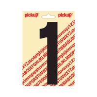 Plakcijfer Nobel 150mm zwart 1 Pickup - Pickup - thumbnail