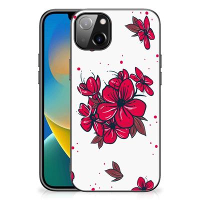 iPhone 14 Plus Bloemen Hoesje Blossom Red