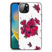 iPhone 14 Plus Bloemen Hoesje Blossom Red - thumbnail