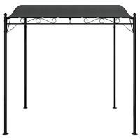 Luifel 2x2,3 m 180 g/m stof en staal antracietkleurig - thumbnail