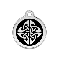 Tribal Arrows Black roestvrijstalen hondenpenning medium/gemiddeld dia. 3 cm RedDingo - Reddingo - thumbnail