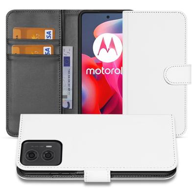 Book Case Hoesje voor Motorola Moto G24 | G04 | G24 Power Wit met Pasjeshouder Book Case Hoesje voor Motorola Moto G24 | G04 | G24 Power Wit met Pasjeshouder