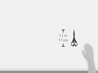 Maped schaar Titanium 17 cm, symmetrische ogen, op blister - thumbnail