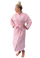Kimono badstof katoen - lichtroze-2XL/3XL - thumbnail