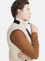 Craft 1913810 ADV Explore Pile Fleece Vest M - Ecru/Black - M - thumbnail
