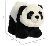 Eco Nation Pluchen knuffel - panda - 23 cm - thumbnail