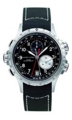 Horlogeband Hamilton H0017761233301 / H600776100 / H691776100 Rubber Zwart 21mm Horlogeband Hamilton H0017761233301 / H600776100 / H691776100 Rubber Zwart 21mm