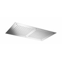 Hoofddouche Hotbath Mate Inbouw Vierkant 38x70 cm Geborsteld Nikkel - thumbnail