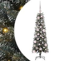 VidaXL Kunstkerstboom met 150 led groen 120 cm pvc en plastic en staal - thumbnail