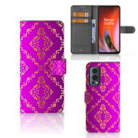 Wallet Case OnePlus Nord 2 5G Barok Roze - thumbnail