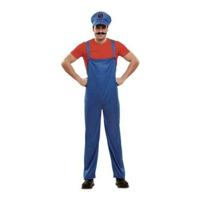 Kostuums voor Volwassenen Super Plumber My Other Me Rood M/L - thumbnail
