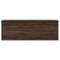 Opbergbox 102x35x35 cm bewerkt hout bruin eikenkleur - thumbnail