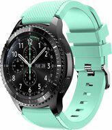 Siliconen sportbandje - Mint groen - Geschikt voor Samsung Galaxy Watch 3 (45mm) - Galaxy Watch 46mm - Samsung Gear S3 Classic & Frontier - thumbnail