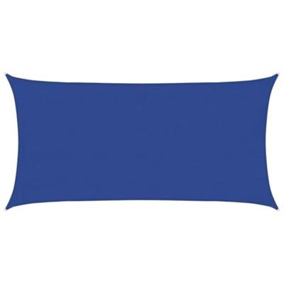 VidaXL Zonnezeil 160 g/m² rechthoekig 4x7 m hdpe blauw