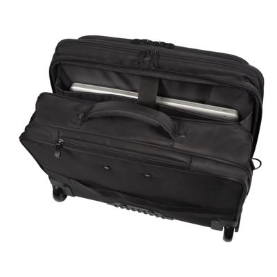 Juscha JU-46215 Laptoptrolley RPET Zwart 38x45x23cm Materiaal: Gerecycled PET Juscha JU-46215 Laptoptrolley RPET Zwart 38x45x23cm Materiaal: Gerecycled PET