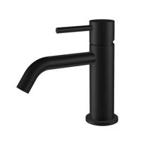 Wiesbaden Wastafelmengkraan Opbouw Style Uitloop 6.5 cm 1-hendel Mat Zwart - thumbnail