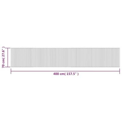 VidaXL Vloerkleed rechthoekig 70x400 cm bamboe donkerbruin VidaXL Vloerkleed rechthoekig 70x400 cm bamboe donkerbruin