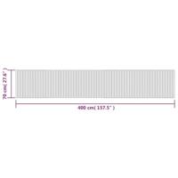 VidaXL Vloerkleed rechthoekig 70x400 cm bamboe donkerbruin - thumbnail