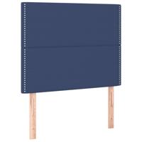 Boxspring met matras stof blauw 80x200 cm - thumbnail
