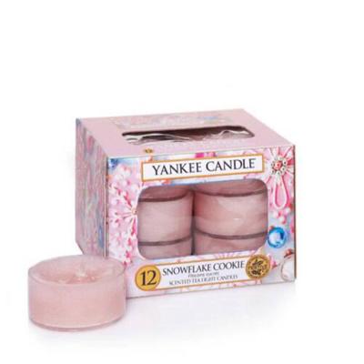 Yankee Candle Snowflake Cookie waxinelichtjes 12 stuks Yankee Candle Snowflake Cookie waxinelichtjes 12 stuks