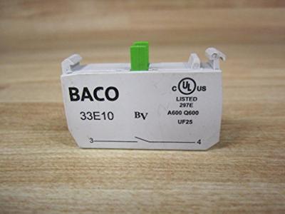 BACO 33E10Y7 Contactelement 1x NO Moment 600 V 1 stuk(s) BACO 33E10Y7 Contactelement 1x NO Moment 600 V 1 stuk(s)