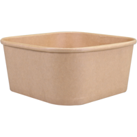 Depa Bak | Kraftpapier + PP | 1250ml | saladebak | 170x170x75mm | crème | 150 stuks - thumbnail