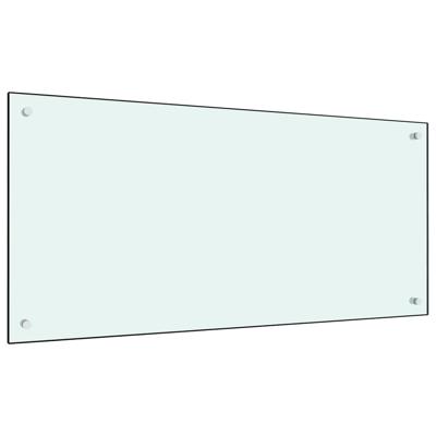 VidaXL Spatscherm keuken 100x50 cm gehard glas wit VidaXL Spatscherm keuken 100x50 cm gehard glas wit