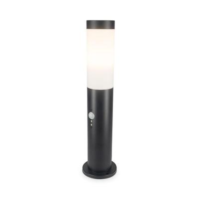 Dally LED Sokkellamp Zwart S - Bewegingssensor - Schemerschakelaar - E27 fitting - IP44 Waterdicht - 45 cm - padverlichting - Staande buitenlamp