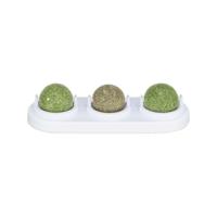 Trixie speelballen matatabi en catnip met houder - thumbnail