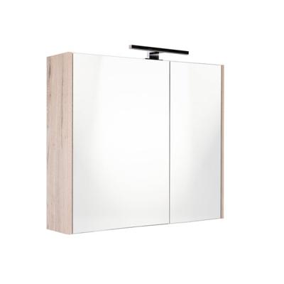 Best Design Spiegelkast Happy Halifax Incl. LED verlichting 60x60 cm Eiken Best Design Spiegelkast Happy Halifax Incl. LED verlichting 60x60 cm Eiken