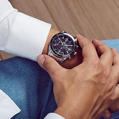 Casio EFS-S510D-1AVUEF Zwart Zilverkleurig Heren horloge - thumbnail