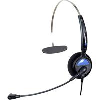 Basetech KJ-97 On Ear headset Kabel Mono Zwart Telefoon - thumbnail