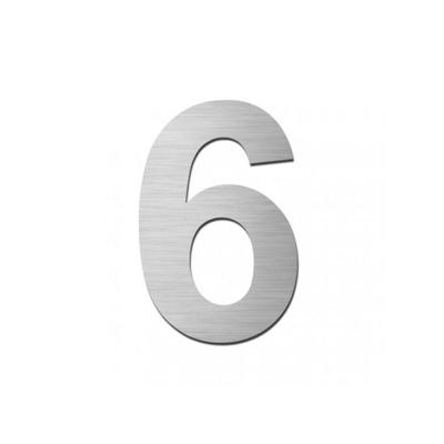 Stoer! Huiscijfer Forte 75Mm Zelf Nr.6 Inox - 57750006