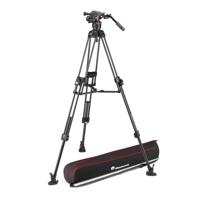 Manfrotto MVK608TWINFC Carbon Fast Twin Leg MS tripod + Nitrotech 608 Video Head - thumbnail