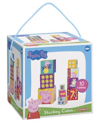 Peppa Pig Stapelkubus met 10 Blokken Peppa Pig Stapelkubus met 10 Blokken