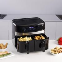 Taurus Air Fry Digital Duo Dubbel 9 l 2200 W Heteluchtfriteuse Zwart - thumbnail