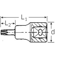 Stahlwille 54 TX T 55 03100055 Binnen-Torx Dopsleutel-bitinzet T 55 1/2 (12.5 mm) - thumbnail