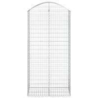 Schanskorf gewelfd 100x50x200/220 cm gegalvaniseerd ijzer - thumbnail