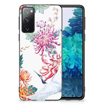 Samsung Galaxy S20 Back Cover Bird Flowers Samsung Galaxy S20 Back Cover Bird Flowers