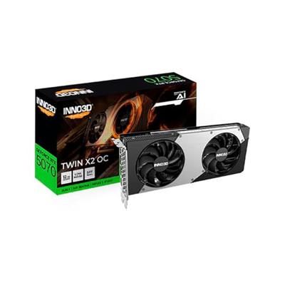 Inno 3D Nvidia GeForce RTX 5070 Videokaart GeForce RTX™ 5070 X3 OC White 12 GB GDDR7-RAM PCIe x16 HDMI 2.1, DisplayPort 2.1 Inno 3D Nvidia GeForce RTX 5070 Videokaart GeForce RTX™ 5070 X3 OC White 12 GB GDDR7-RAM PCIe x16 HDMI 2.1, DisplayPort 2.1