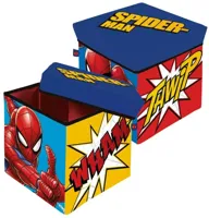 Spiderman cartoon opbergbox 30 x 30 x 30 cm - thumbnail