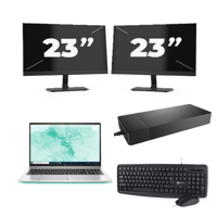 HP ProBook 650 G8 - Intel Core i5-11e Generatie - 15 inch - 16GB RAM - 256GB SSD - Windows 11 Home + 2x 23 inch Monitor - thumbnail